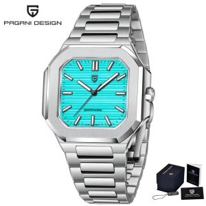 Pagani Design Mens Quartz Watch Luxury Sapphire Glass AR Coated Luminous Business Watch Japan VH31 Top Brand New