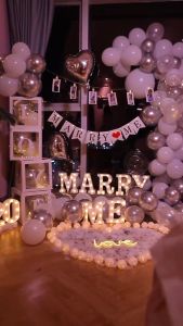 30X30cm DIY Decoration Alphabet Transparent Balloon Box Great for Birthday Party Baby Shower Party Supplies Wedding Gift