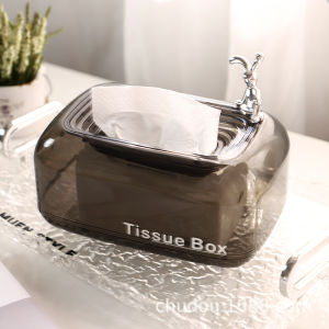 Home Transparent Luxury Creative Sinking Tissue Box