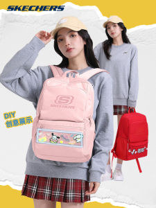 Skechers Lightweight Large Capacity Computer Backpack Simple Multi-layer Dual-shoulder Bag for Men And Women Casual Day Pack