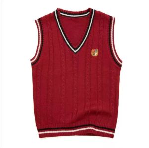 New Sleeveless V-neck Sweater Vest for Middle and Large Kids Childrens Clothing Knitted Cotton Sweater Jacket Vest