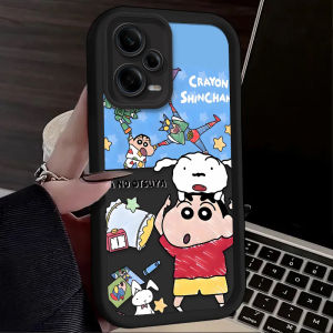 Bandai | Ốp Điện Thoại Silicon Mờ Crayon Shin-chan Dễ Thương Mang Lại May Mắn Cho Xiaomi Redmi Note - Bảo Vệ Nhẹ Chống Trầy Xước Chống Bụi