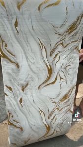Wallpaper Dinding Vinyl Roll PVC Marble Foam Sticker Roll 60CM*280CM