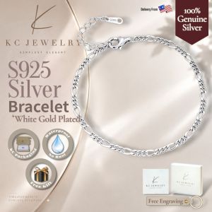 KC Jewelry S925 White Gold Plated Vintage Bracelet