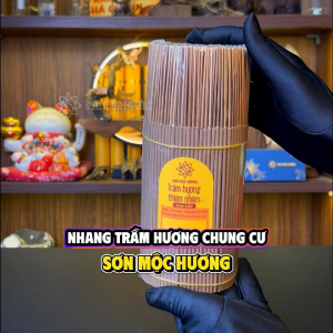 Nhang trầm hương chung cư sạch thơm xông nhà Sơn Mộc Hương phong thủy không cuộn tàn không pha tạp