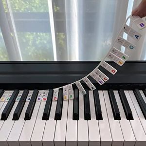 Miwayer Bàn Phím Piano Dán Cho 88/61 Phím Có Thể Tháo Rời Nhãn Lưu Ý Hướng Dẫn Học Tập Cho Người Mới Bắt Đầu Phiên Bản 88 Phím