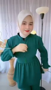 JESIKA ONE SET | SETELAN WANITA KRINKLE MODE TERBARU | GRATIS ONGKIR BISA COD