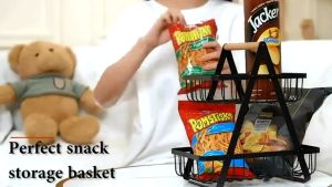 Z-Gadget⚡2 Tier Onion Rack Fruit Basket Rak Bawang Bertingkat Vegetable Storage Kitchen Rack Home Organizer Storage Rack