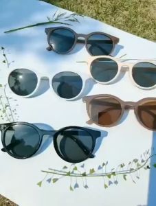 DRK502 Kacamata Bulat Retro Vintage Classic Plastik Korean Fashion Wanita