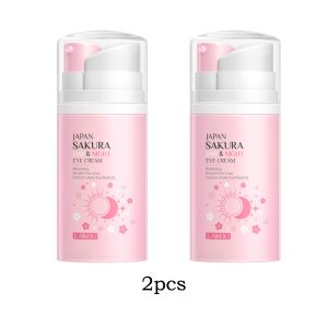 Laikou | LAIKOU Japan Sakura Day Night Pump Eye Cream Refreshing Smooth Fine Lines Improve Under Eye Elasticity Sakura Extract Eye Care