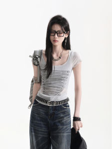 zuocisankon | Vintage American Hot Girl Tight Sleeveless T-Shirt