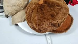 หมวกฟักทองขนฟู พร้อมส่ง