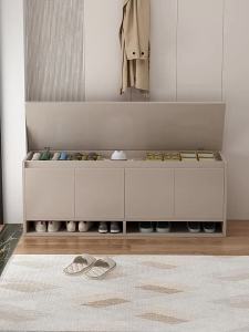 Nintendo | Modern Entryway Shoe Bench and Storage Cabinet Luxurious High-grade Wooden