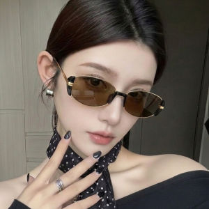 Retro Vintage Brown Cat Eye Sunglasses UV Protection