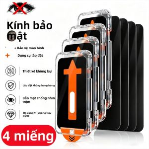 NNBILI 4 Miếng Dán Bảo Vệ Màn Hình Kính Cường Lực Bảo Vệ Sự Riêng Tư Cho Samsung Galaxy S Series Chống Gián Điệp Bảo Vệ Toàn Diện Chống Trầy Xước & Chống Vân Tay