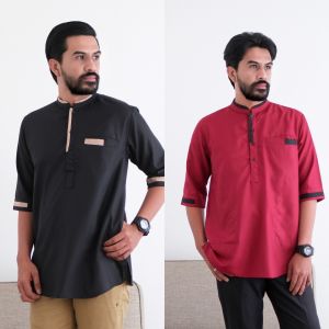 Koko Muslim Pria Lengan 3/4 & Bahan Toyobo