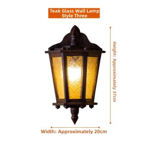 Thai and Chinese Vintage Decorative Wall Light