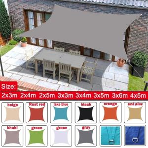 Waterproof Windproof Sail Anti-UV Suitable for Outdoor Patio Backyard Garden Rectangular Shade Cloth