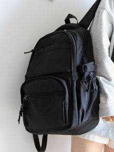 Large Capacity Multi-layered Pure Color Noran Backpack for Men and Women Ideal for School Travel and Computer Use