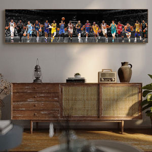 Motivational Basketball Poster Star J-Jordon and C-Curry Canvas Painting Print Room Home Bar Cafe Decor Room Wall Decor
