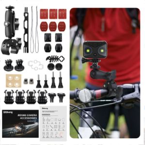 ชุดอุปกรณ์กล้องเพื่อการกีฬาอเนกประสงค์20231025พร้อมที่ยึดแฮนด์จักรยานตัวยึดท้ายและตัวยึดหมวกกันน็อคสำหรับ Insta360หนึ่ง X X2 X3 TYPE2 RS R