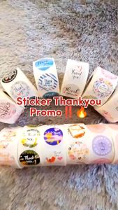 Stiker Sticker Setiker Label Thank You Roll Isi 500 Pcs Aesthetic | Source Project