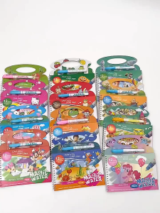 Magic Water Coloring Book – Buku Mewarnai Ajaib Anak Bisa Digunakan Ulang + Pena Air