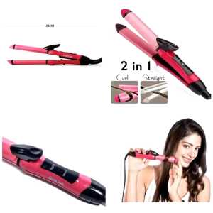 Catokan Nova Professional 2in1 Rambut Lurus Keriting / Catokan Nova Professional 2in1 Hair Beauty Set Curler + Straightener / Catokan rambut nova 2in1 lurus dan keriting curly
