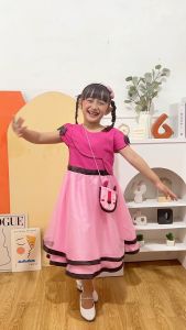 Two Mix Baju anak perempuan / dress Anak fashion GRATIS tas lucu LION usia 1-12 tahun 4120