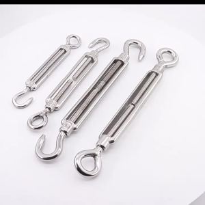 Stainless Steel OC Type Turnbuckle Hook and Eye Tensioners Adjustable Wire Cable Ropes Tension Sun Shade Sail Tent Hardware