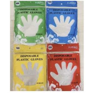 SARUNG TANGAN PLASTIK 100pc - PERLENGKAPAN BERSIH hygienis sekali pakai