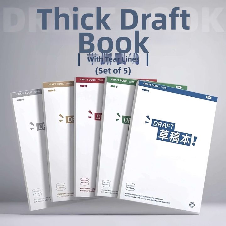 Sectioned Draft Book A4 210x297mm | Lazada PH