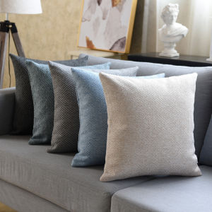 Linen Modern Minimal Large Throw Pillow
