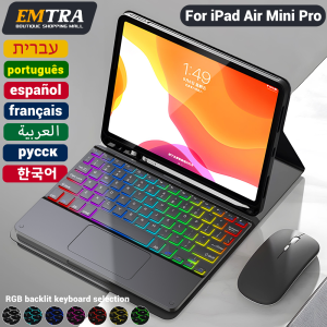 Backligh iPad magic keyboard For iPad Pro 11 10.9 Mini 6 10.2 9/8/7th 2018 2017 5 6th 10.5 9.7 Air 3 2 Mini 4 5 Pro 11 12.9 Case