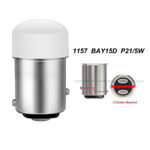 2pcs P21/5W Ba15S 1156 P21W LED Bulb PY21W BAY15D 1157 Turn Signal Light 12V Motorcycle Car Reverse Brake Parking Lamp DRL