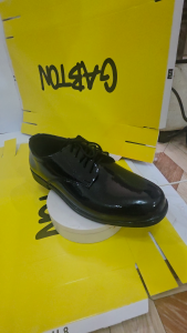 wetlook/charol ladies duty shoes (mens style) C596
