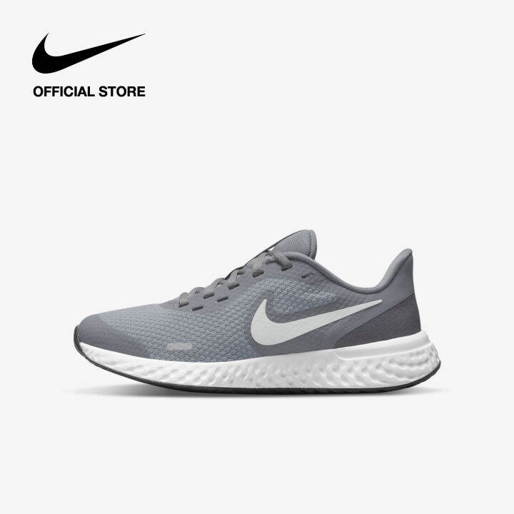 Grey nike sales running shoes