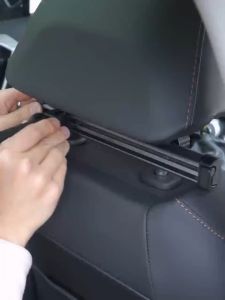 OATSBASF Adjustable Car Backrest Headrest Tablet Stand Car Rear Seat Phone Holder with Storage Hook