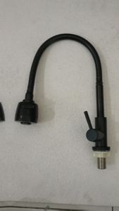 [ FERRUM ] Kran Angsa Fleksibel Kran Cuci Piring Keran Sink Kran Dapur Meja 6089-A Stainless Steel