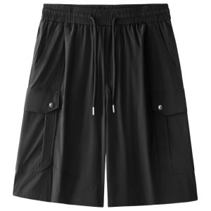 BALENO | Summer Workwear Style Multi-Pocket Mens Loose Shorts