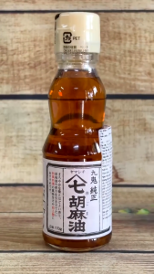 Dầu Mè Nhật Bản 100% nguyên chất (Kuki Sangyo) chai thủy tinh 170G / 600G
