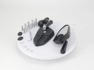 1 Pair Universal Adjustable Black Side Mirror For Motorcycle Accessories