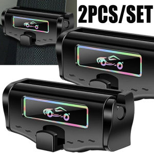 2Pcs Car Seat Belt Limiter Buckle Retainer for Benz for BMW for Audi for Honda for Toyota Customized Car LOGO Interior Accessories