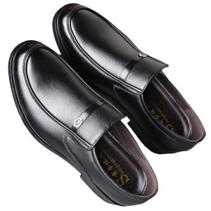 JIFANPAUL | Mens Business Casual Dress Shoes Black Increased Height