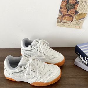 Breathable Mesh Sporty White Sneakers Womens Casual Running Shoes Spring 2025 New Style Table Tennis Training Shoes
