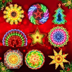 【COD】Original Upgrade waterpoof Christmas Lantern Led  Pasko 12 Star Christmas Decoration Parol/Lantern Flower Design Christmas Tree Decoration Led Light wall decor fairy lights Christmas lights Decoration for home on sale