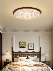 DGY | Simplified Luxurious Walnut Colored Crystal Ceiling Light