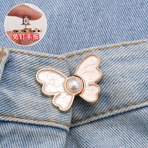 Adjustable Metal Button Waist Cincher for Jeans And Skirts Great for Altering Waist Size from Large to Small Versatile Tool