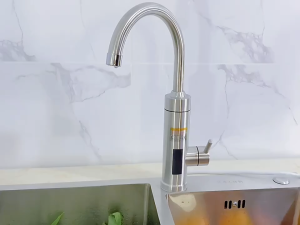 【Local Shipping】Vogvigo Household Stainless Steel Electric Hot Water Faucet Three-Second Instant Hot And Cold Dual-Use Small Kitchen Bao-Speed Hot Water Faucet