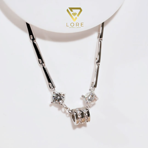 Lore Jewellery - Gelang Orabella  Moissanite Lapis Emas 18k 0.5ct x 2 Carat